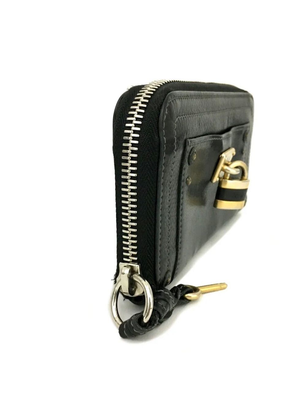 Authentic Chloe Paddington Black Leather Long Wallet - Picture 2 of 8